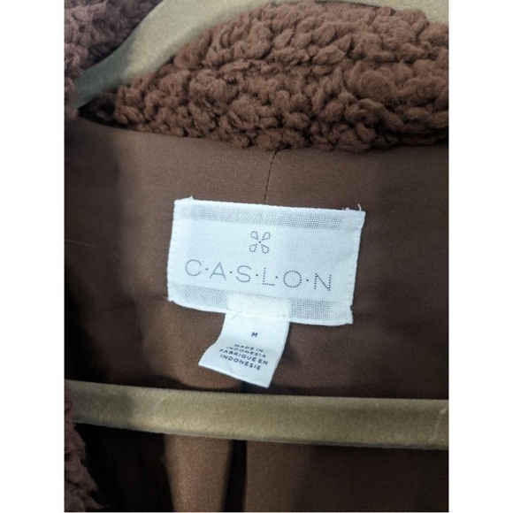 Caslon Chocolate Teddy Jacket - Picture 6 of 7